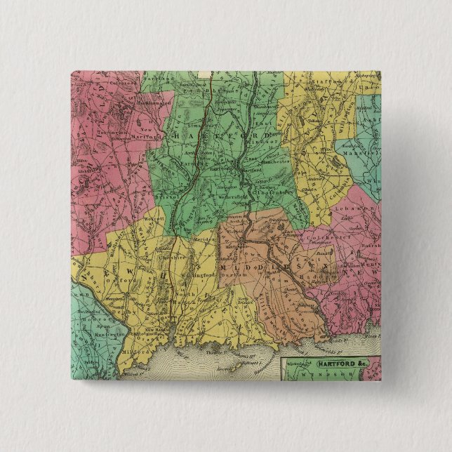 Chapa Cuadrada Connecticut 10 (Anverso)