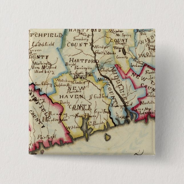 Chapa Cuadrada Connecticut 11 (Anverso)