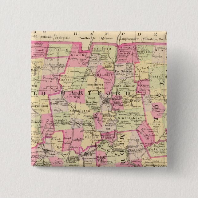 Chapa Cuadrada Connecticut 12 (Anverso)