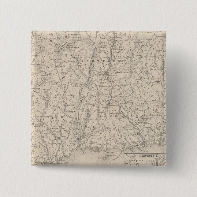 Chapa Cuadrada Connecticut 3 (Anverso)