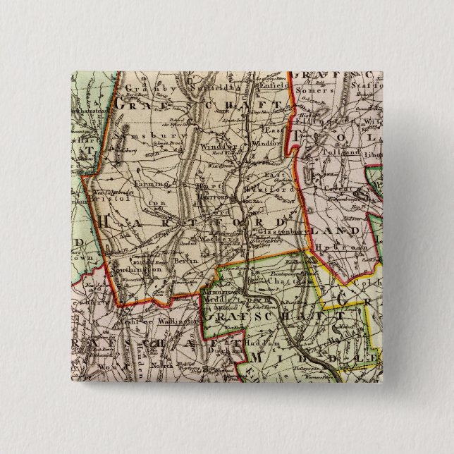 Chapa Cuadrada Connecticut 6 (Anverso)