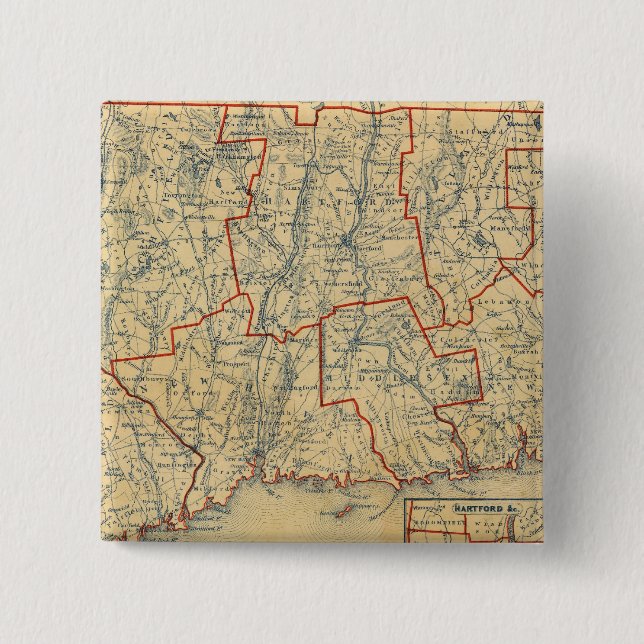 Chapa Cuadrada Connecticut 6 (Anverso)