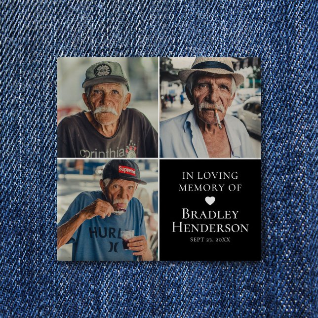 Chapa Cuadrada Conservación del recuerdo del Collage de fotos mod (Subido por el creador)