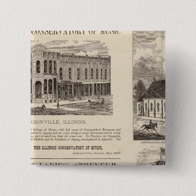 Chapa Cuadrada Conservatorio de Música, escuela, iglesia (Anverso)