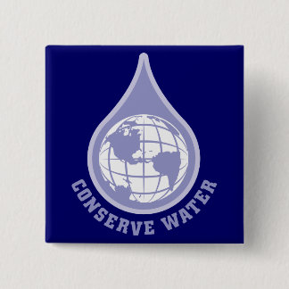 Chapa Cuadrada Conserve el agua
