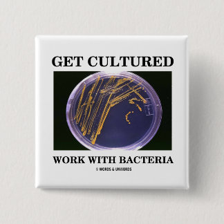Chapa Cuadrada Consiga el trabajo cultivado con las bacterias (la