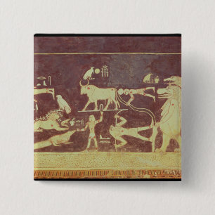 Chapa Cuadrada Constelaciones, de la cámara funeraria