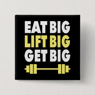 Chapa Cuadrada Construcción de cuerpos - Comer grande, levantar g