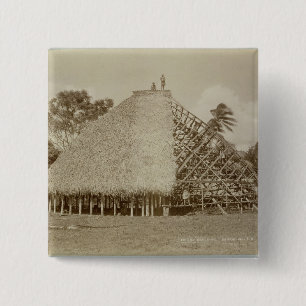 Chapa Cuadrada Construcción de viviendas en Samoa, c.1875 (foto
