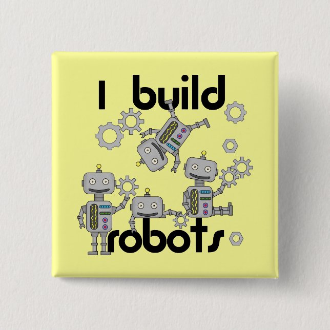 Chapa Cuadrada Construyo los robots (Anverso)