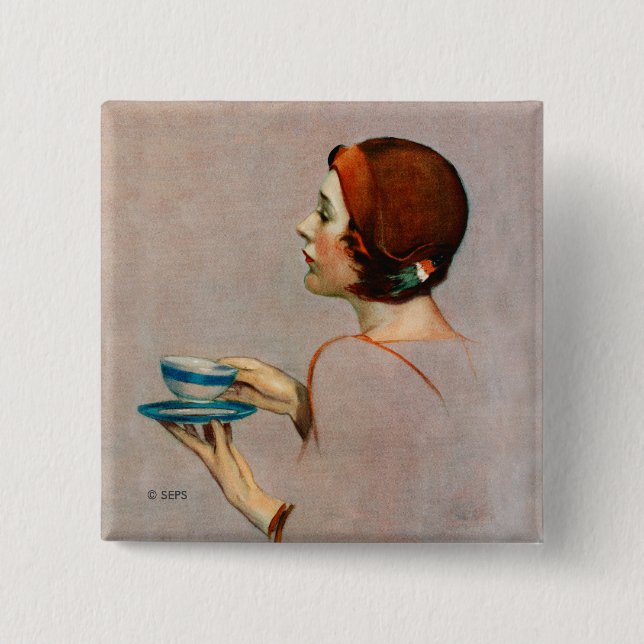 Chapa Cuadrada Copa de Java (Anverso)