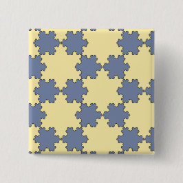 Chapa Cuadrada Copos de nieve de Koch Teselados (Modelo fractal)