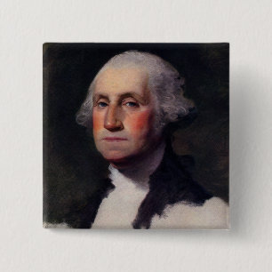 Chapa Cuadrada Copy Anthaeneum George Washington, Gilbert Stuart