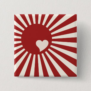 Chapa Cuadrada Corazón de Japón