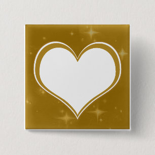 Chapa Cuadrada Corazón de oro personalizado