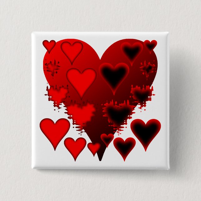 Chapa Cuadrada Corazones (Anverso)