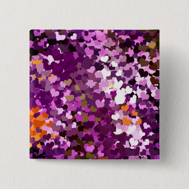 CHAPA CUADRADA CORAZONES (Anverso)