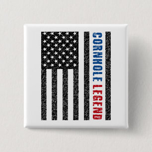Chapa Cuadrada Cornhole Legend USA