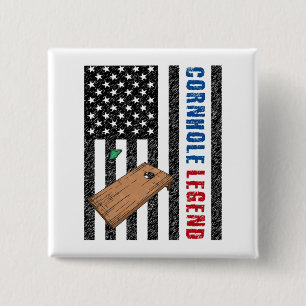 Chapa Cuadrada Cornhole Legend USA