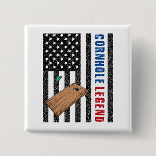 Chapa Cuadrada Cornhole Legend USA