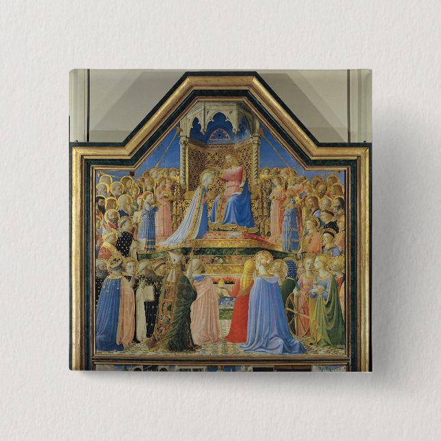 Chapa Cuadrada Coronación de la Virgen, c.1430-32 (Anverso)