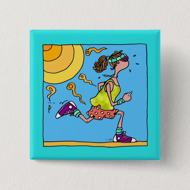 Chapa Cuadrada corredor del verano (mujer) (Anverso)