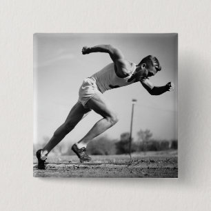 Chapa Cuadrada Corredor masculino