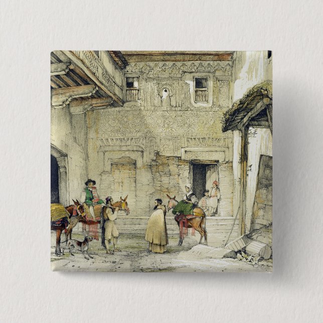 Chapa Cuadrada Corte de la mezquita (Patio de la Mesquita), de ' (Anverso)