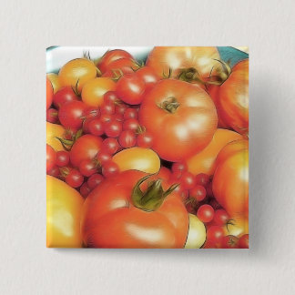 Chapa Cuadrada Cosecha abundante - tomates de la herencia