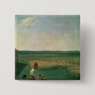 Chapa Cuadrada Cosechando en verano, 1820s
