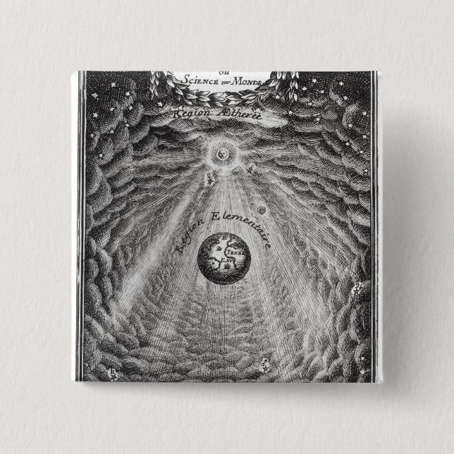 Chapa Cuadrada Cosmografía o ciencia del mundo (Anverso)