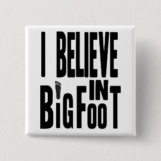 Chapa Cuadrada Crea en BIGFOOT - negro