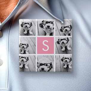 Chapa Cuadrada Crea tu propio collage de Instagram con monograma