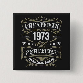 Chapa Cuadrada Creado en la imagen personalizada de Dios