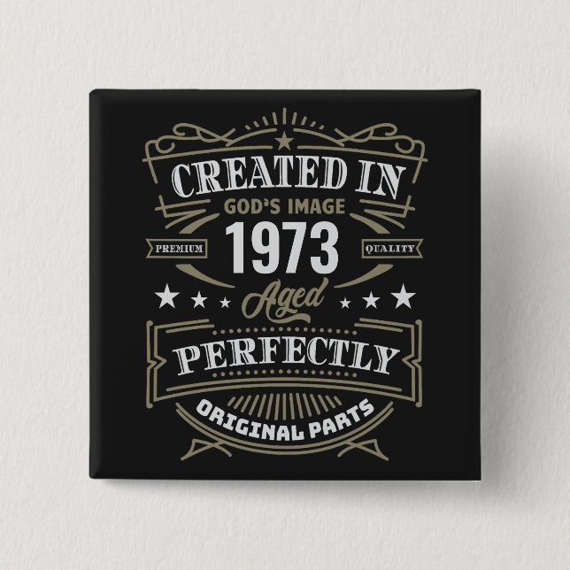 Chapa Cuadrada Creado en la imagen personalizada de Dios (Anverso)