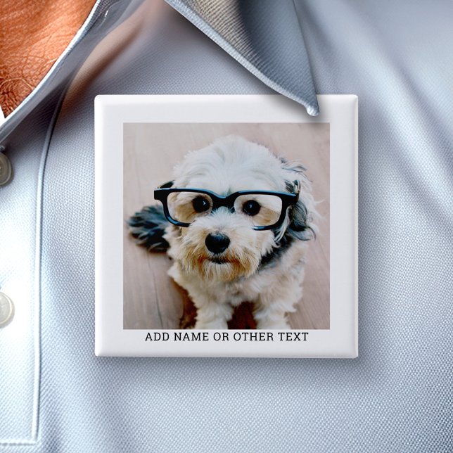 Chapa Cuadrada Crear su propio borde blanco de galería de fotos (Custom Photo Button)