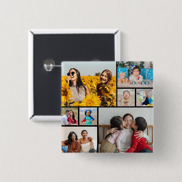 Chapa Cuadrada Crear su propio Collage de fotos 8