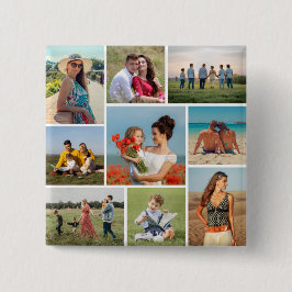 Chapa Cuadrada Crear su propio Collage de fotos 9