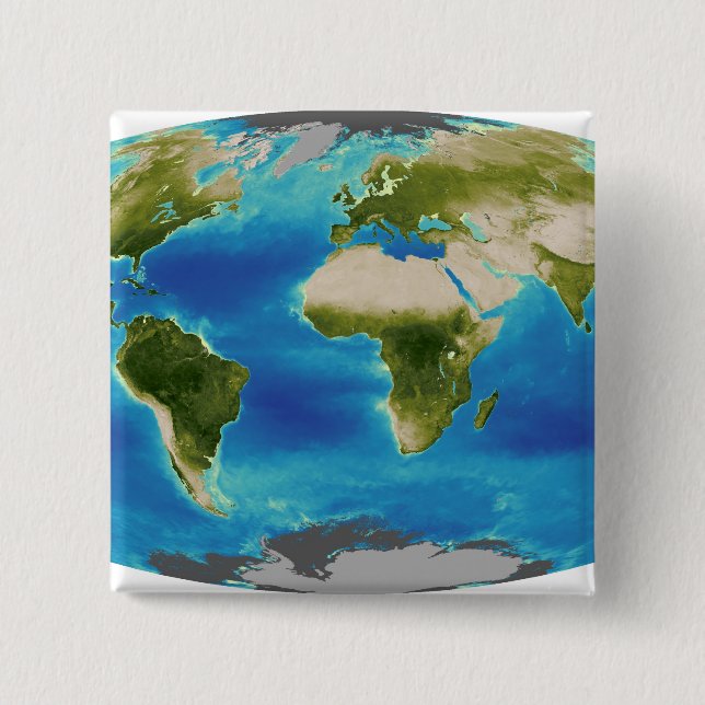 Chapa Cuadrada Crecimiento medio de la planta de la Tierra (Anverso)