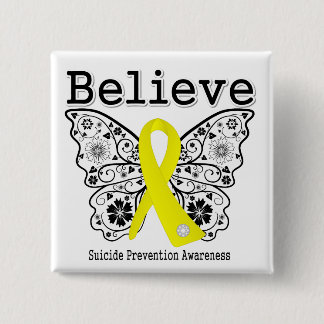 Chapa Cuadrada Creer conciencia sobre la prevención del suicidio