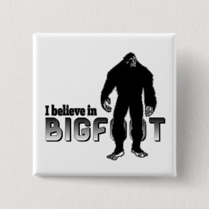Chapa Cuadrada Creo en BIGFOOT