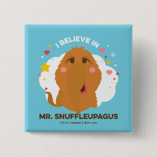 Chapa Cuadrada Creo En El Sr. Snuffleupagus
