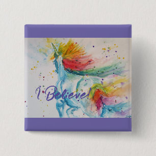 Chapa Cuadrada Creo Que En Unicornios, Adolescente Chica De La Cu