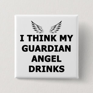 Chapa Cuadrada Creo que mi ángel de la guarda bebe