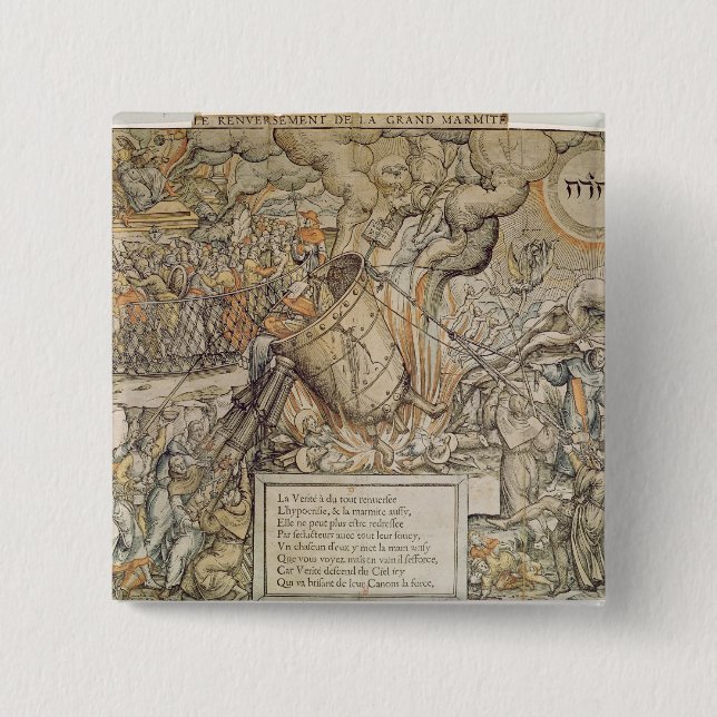 Chapa Cuadrada Crisol el derribar (Anverso)