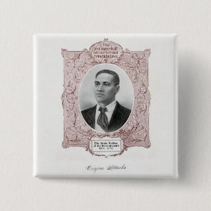 Chapa Cuadrada Crispus Attucks: Mártir de la Revolución Americana