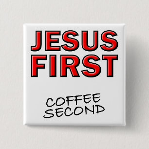 Chapa Cuadrada Cristian Jesús Primero Café Segundo