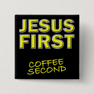 Chapa Cuadrada Cristian Jesús Primero Café Segundo