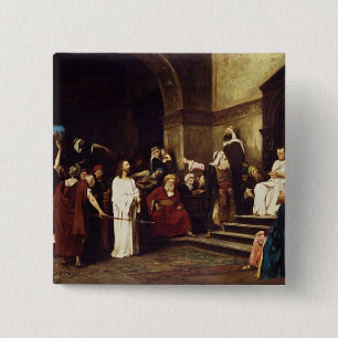Chapa Cuadrada Cristo antes de Pilate