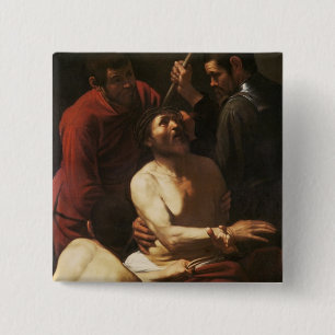 Chapa Cuadrada Cristo coronó por las espinas, c.1602